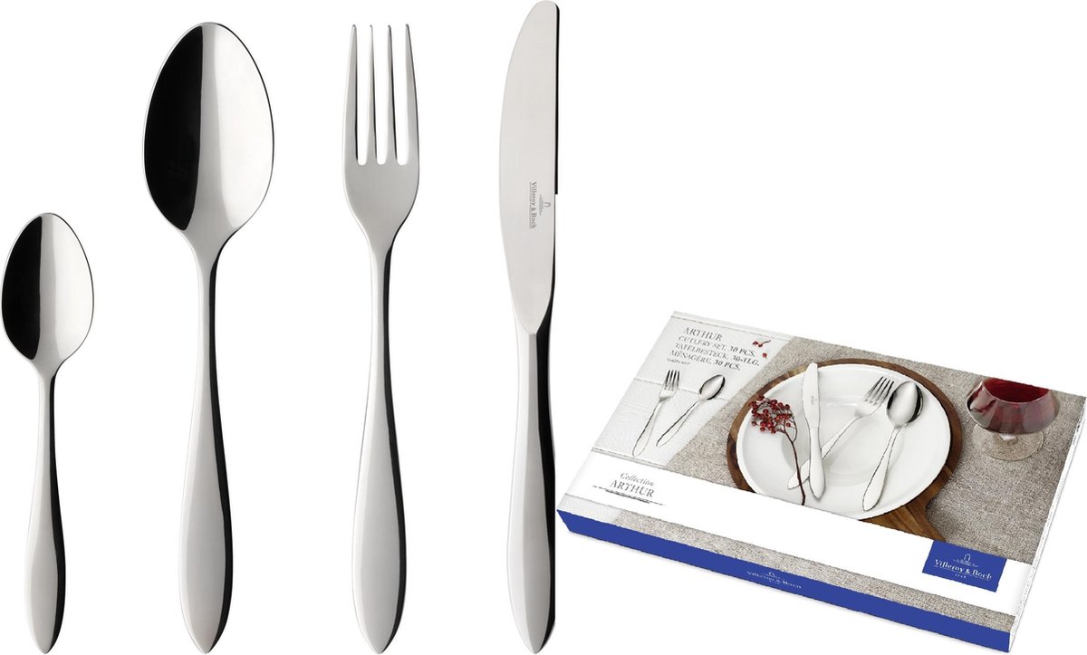 Wat vinden we goed aan de Villeroy & Boch Arthur bestekcassette 30-delig