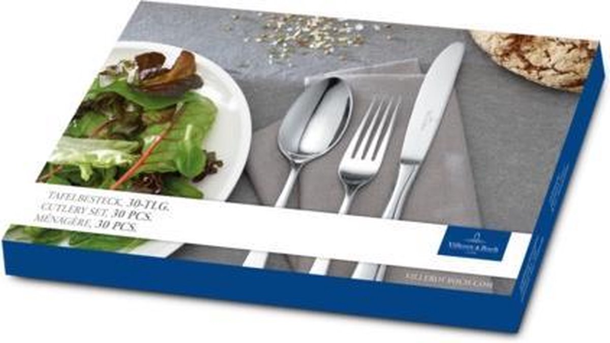 Wat vinden we goed aan de VILLEROY & BOCH Elisabeth 18/10 Bestekset 30-delig 6-persoons