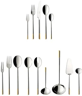 Villeroy & Boch Ella Bestekset 70-delig RVS Verguld