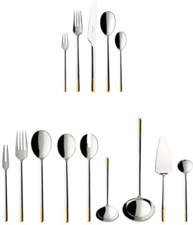 Villeroy & Boch Ella Bestekset 70-delig RVS Verguld