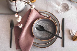 Villeroy & Boch Manufacture Rock Bestekset 16-delig Zwart