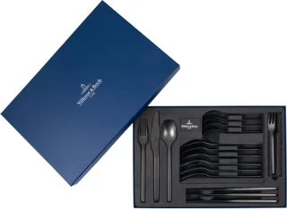 Villeroy & Boch Manufacture Rock Bestekset 16-delig Zwart