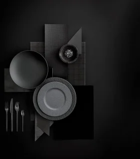 Villeroy & Boch Manufacture Rock Bestekset 16-delig Zwart