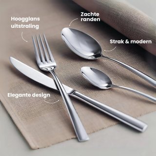Villeroy & Boch Piemont 24-delig bestekset 18/10 staal