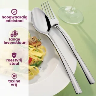 Villeroy & Boch Piemont 24-delig bestekset 18/10 staal
