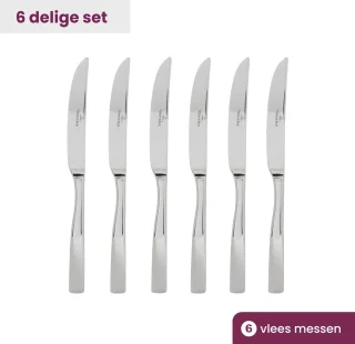 Villeroy & Boch Piemont Pizza/Steakmes Set 6-delig