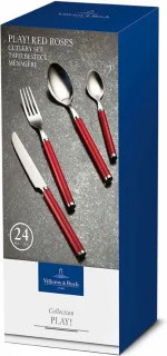 Villeroy & Boch Play! Bestekset Red Roses 24-delig