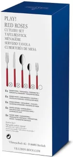 Villeroy & Boch Play! Bestekset Red Roses 24-delig