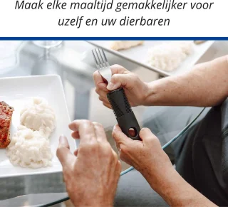 VOKA Bestekset 5-delig Soft Grip Zwart