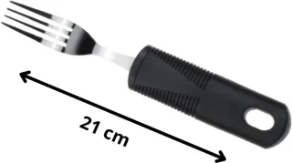 VOKA Bestekset 5-delig Soft Grip Zwart