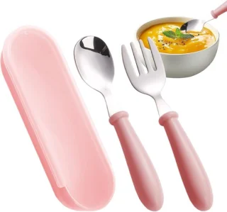 Vork en lepel met hoesje