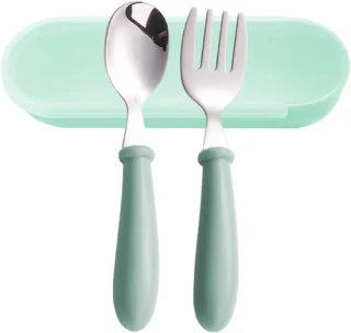 Vork en lepel met hoesje