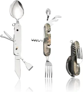 Vouwbare 9-in-1 RVS bestekset