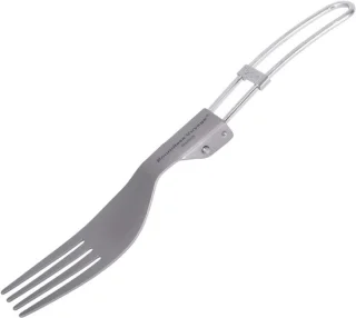 Vouwbare titanium lepel en vork set