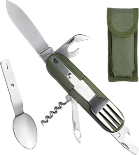 Vouwbestekset 7-in-1 Groen