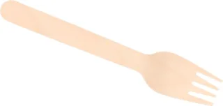 Wegwerp houten vorkjes 25 stuks 16 cm