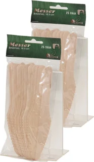 Wegwerp messen hout 75 stuks