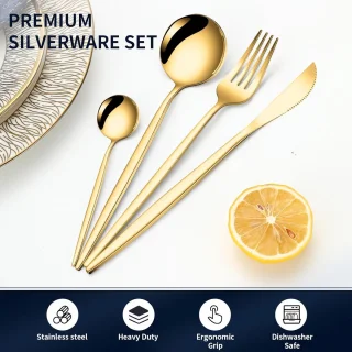 Western Cutlery Bestekset 24-delig Goud