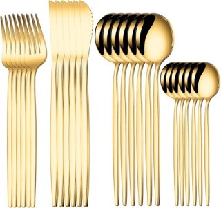 Western Cutlery Bestekset 24-delig Goud review