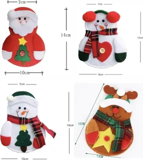 Without Lemons Kerstbestek houders set van 4