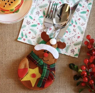 Without Lemons Kerstbestek houders set van 4