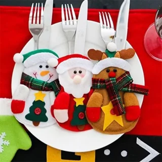 Without Lemons Kerstbestek houders set van 4