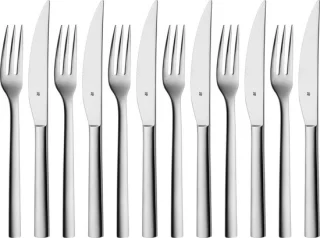 WMF Nuova Bestekset 12-delig steakmes en vork voor 6 personen