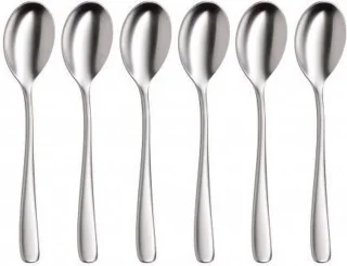 WMF Vision espressolepels roestvrijstaal 6 stuks