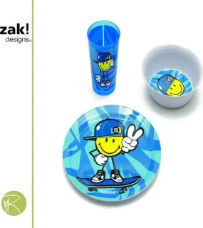 Zak!Designs Smiley Dinerset Kids Boy