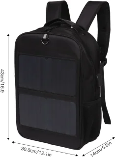 Zonnemacht Rugzak met Speaker en Solar USB Oplader