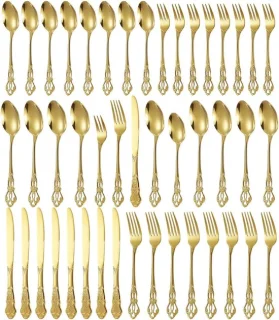 ZRNS® Bestekset 8 persoons 40-delig goud
