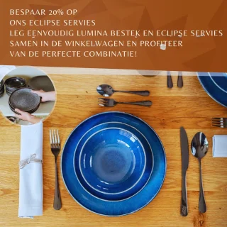 Zwarte Bestekset 30-delig RVS Voor 6 Personen