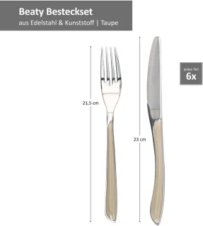 Zwarte metalen emmer met bestek 6 personen 22275624