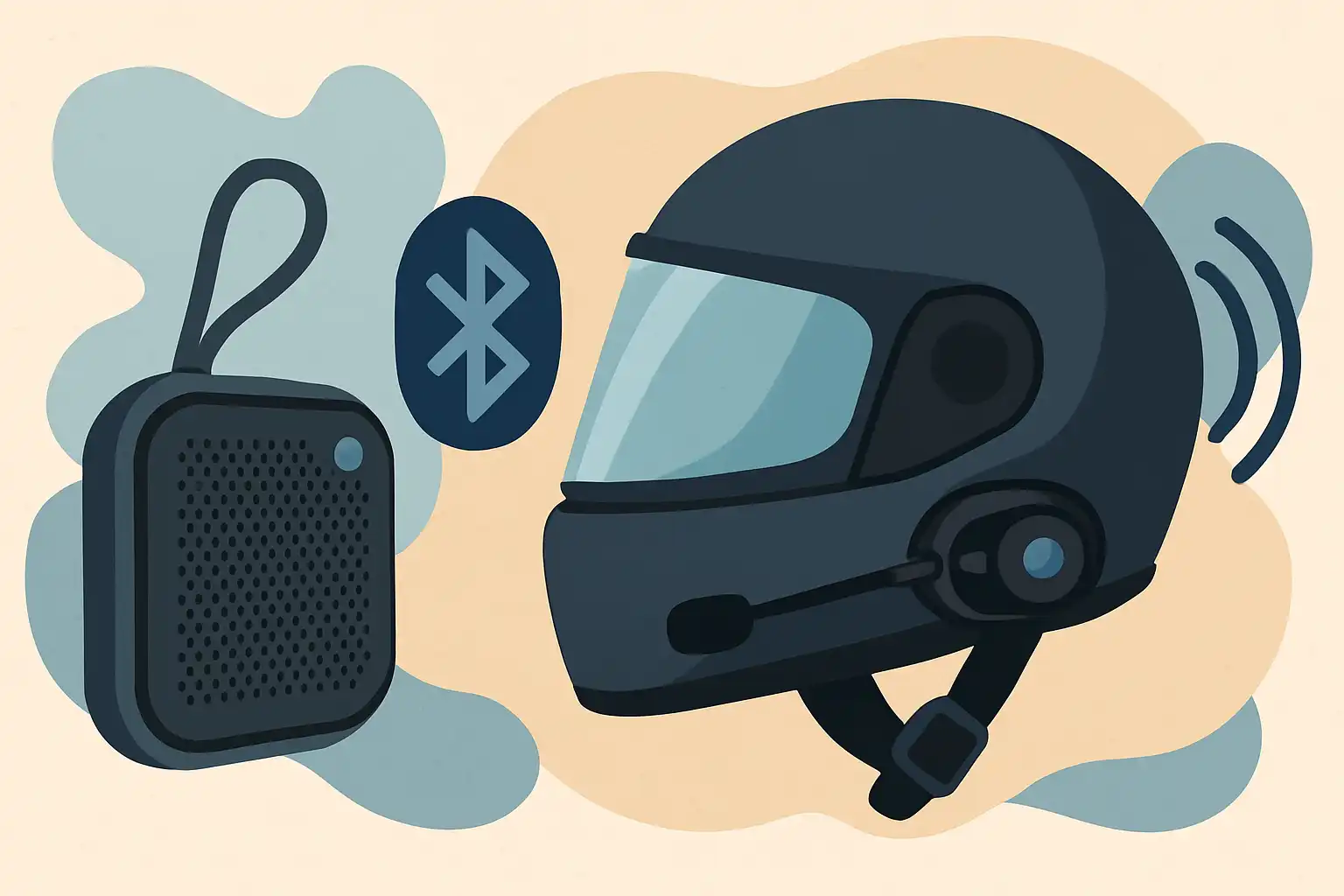Bluetoothspeakers in je motorhelm: veilig communiceren en genieten van muziek onderweg