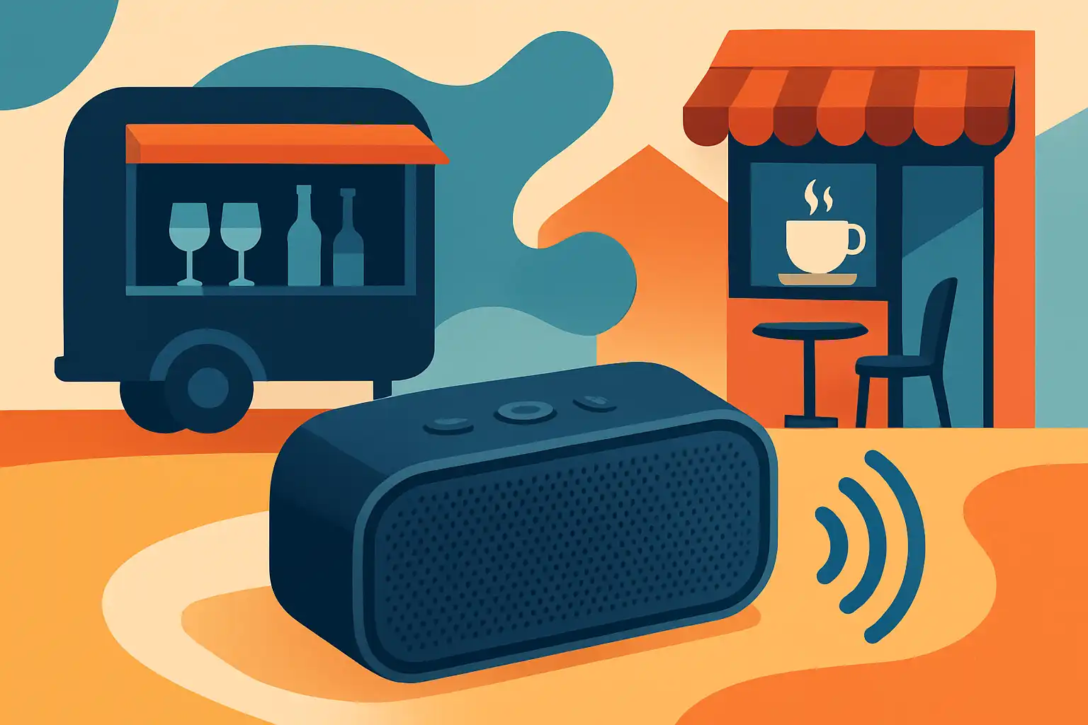 Hoe bluetoothspeakers de horeca transformeren: slimme audio voor pop-upbars en tiny cafés