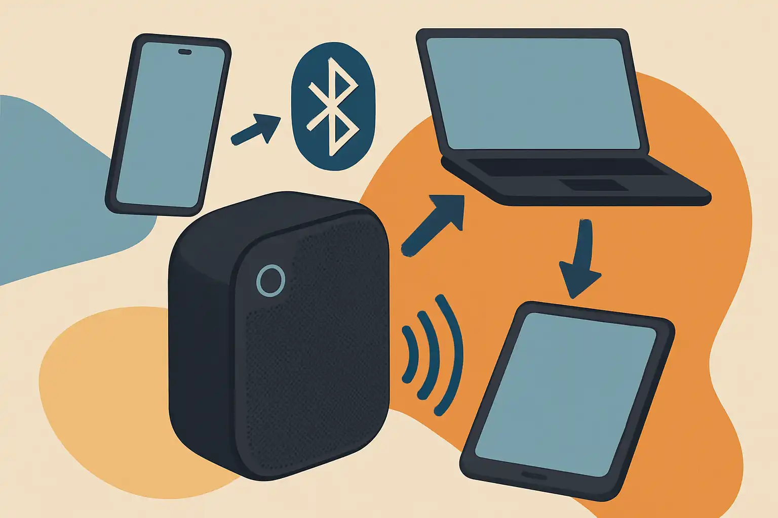 Multipoint-verbinding uitgelegd: hoe je naadloos schakelt tussen apparaten met één bluetoothspeaker