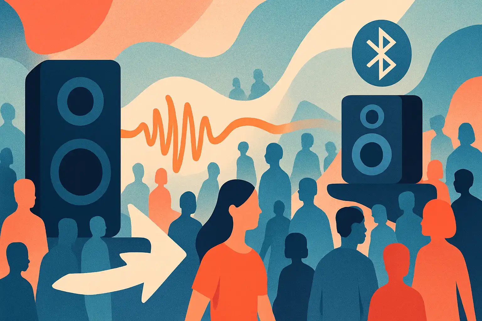 Zo stuur je sfeer en mensenstromen op evenementen met bluetoothspeakers