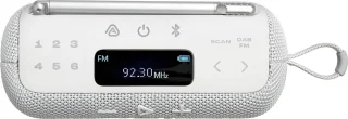 JBL Tuner 3 – Draagbare DAB/FM-radiospeaker met Bluetooth, IP67 en Auracast – Wit