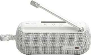 JBL Tuner 3 – Draagbare DAB/FM-radiospeaker met Bluetooth, IP67 en Auracast – Wit