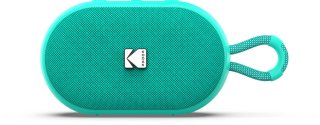 De Kodak Enceinte Portable Sans Fil PWS-2284 - Étanche IPX7, Bluetooth, 6W RMS, TWS Stéréo, Batterie 1500mAh, Autonomie 10-12h, Fonction Mains Libres, Sangle Silicone, Câble Type-C Inclus - Vert in één oogopslag