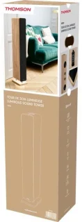 Bluetooth Sound Tower - THOMSON - Hout/Zwart - 120 W, Optisch, USB, Equalizer, TWS, Afstandsbediening, Voeding. 230V