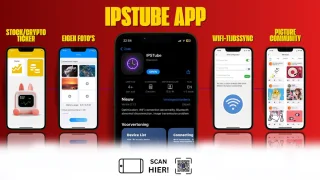 Wedjis Retro Mili-TV – Digitale Klok & Bluetooth Speaker – Smart display – Kunststof – Dimbaar scherm – Kerstcadeau – Rood/Geel
