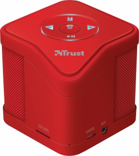 De Muzo Wireless Bluetooth Speaker - red in één oogopslag