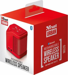 Muzo Wireless Bluetooth Speaker - red