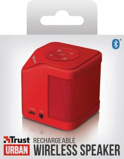 Muzo Wireless Bluetooth Speaker - red