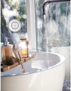 Waterdichte luidspreker met zuignap - Bluetooth-luidspreker - Doucheluidspreker - Draagbaar - Wit