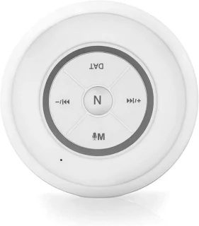 Waterdichte luidspreker met zuignap - Bluetooth-luidspreker - Doucheluidspreker - Draagbaar - Wit