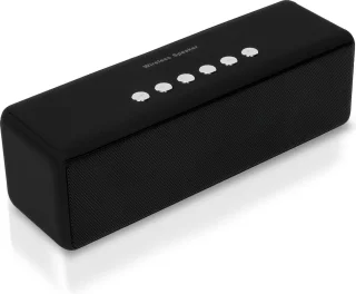 NBY 5510 Krachtige Bluetooth Speaker - 20W Surround Sound Draadloze Luidspreker - 10 Meter Bereik & 8 Uur Draadloos Muziek Afspelen Zonder Opladen - Zwart