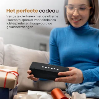NBY 5510 Krachtige Bluetooth Speaker - 20W Surround Sound Draadloze Luidspreker - 10 Meter Bereik & 8 Uur Draadloos Muziek Afspelen Zonder Opladen - Zwart