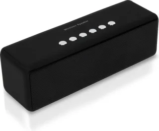 NBY 5510 Krachtige Bluetooth Speaker - 20W Surround Sound Draadloze Luidspreker - 10 Meter Bereik & 8 Uur Draadloos Muziek Afspelen Zonder Opladen - Zwart
